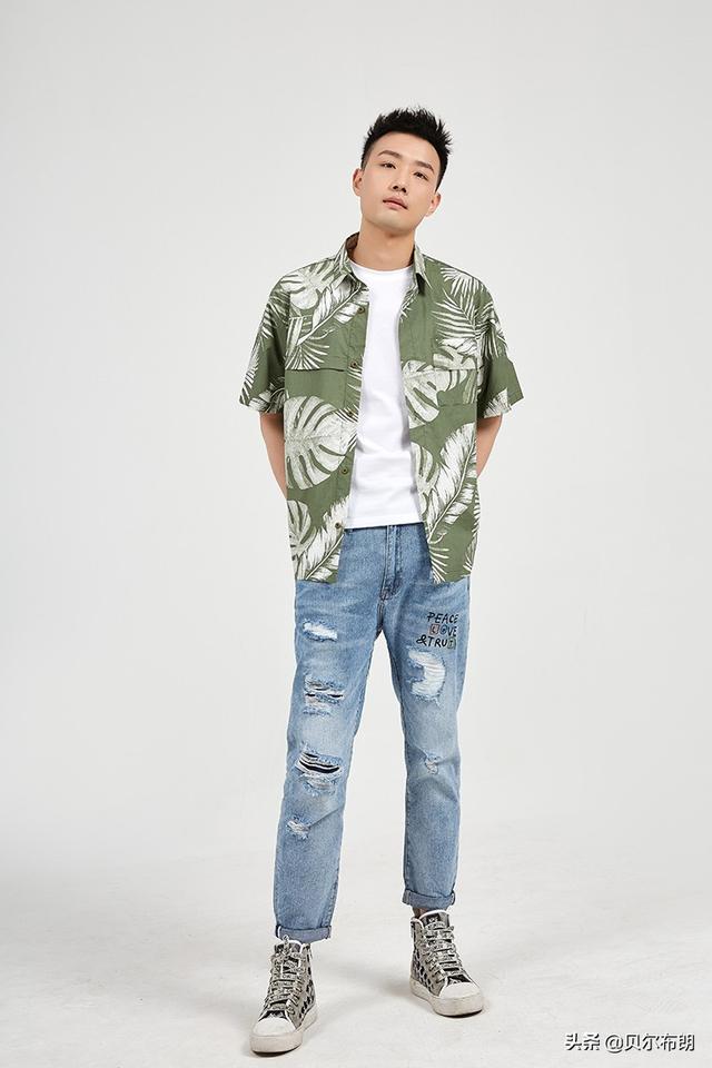 轻奢衬衫男高级感（潮流又不失气质的年轻男士衬衫）(4)