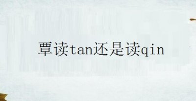 ​覃字作为姓氏怎么读，覃姓读tan还是读qin