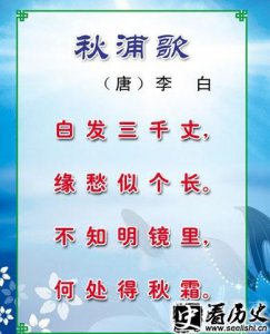 ​诗歌秋浦歌李白表达什么情感
