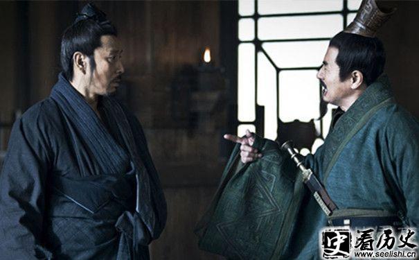 刘邦（左）和萧何（右）