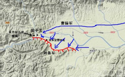 ​汉中之战地图形势图 汉中之战双方兵力