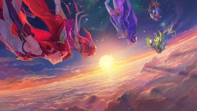 ​LOL最新美到哭系列魔法少女组合皮肤！内附金克斯彩蛋！