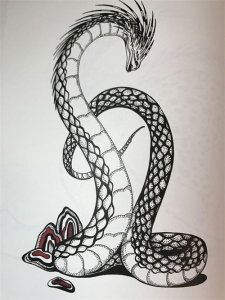 ​读《山海经》，看神兽：长蛇
